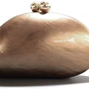 Acrylic Shell Shaped Bag Luxury Marble Clutch Evening Purses for Women Glitter H